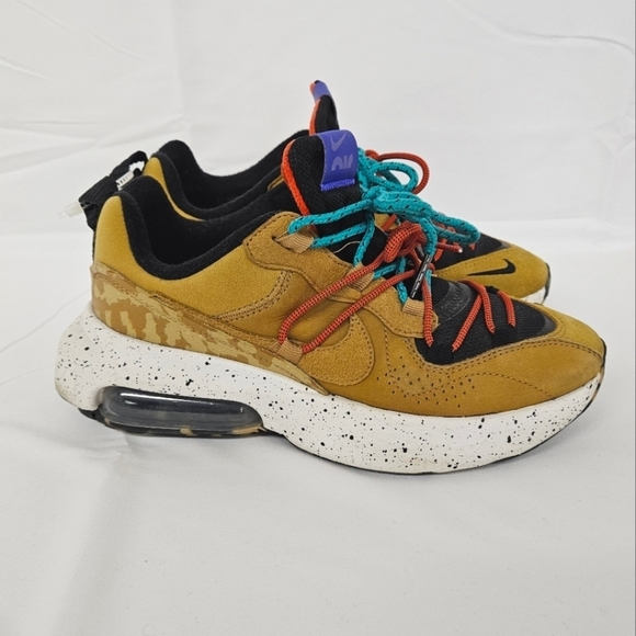 Nike Air Max Suede Sneakers In Wheat Indigo Burst Habanero Red Women's Size 7 - Picture 5 of 11